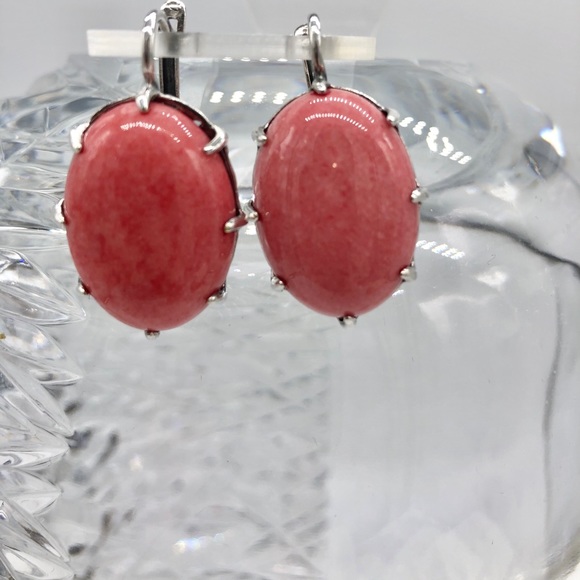 Rare Himalayan Agate Silver Earrings - Picture 5 of 13